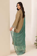 D# - 03 | Embroidered Chiffon Dopatta By Rajbari