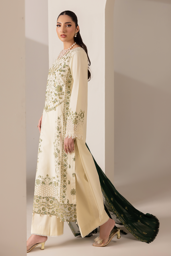 D# - 05 | Embroidered Chiffon Dopatta By Rajbari