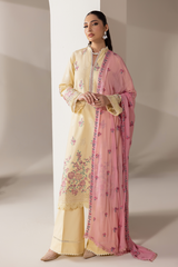 D# - 09 | Embroidered Chiffon Dopatta By Rajbari