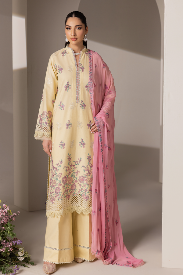 D# - 09 | Embroidered Chiffon Dopatta By Rajbari