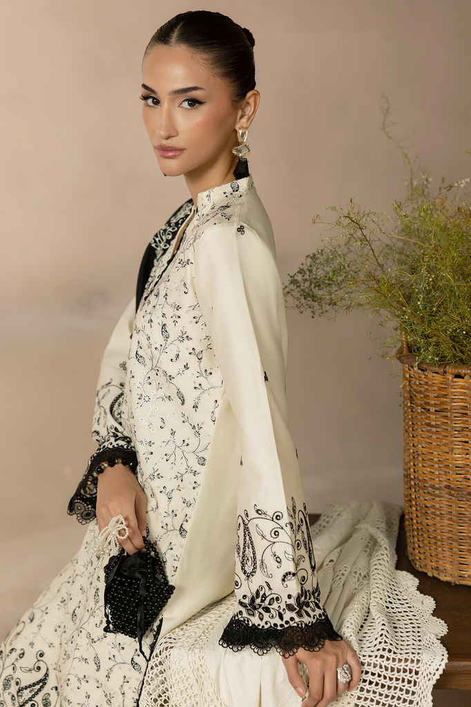 D# - 01 | Serene Premium Viscose Chikankari By Rajbari