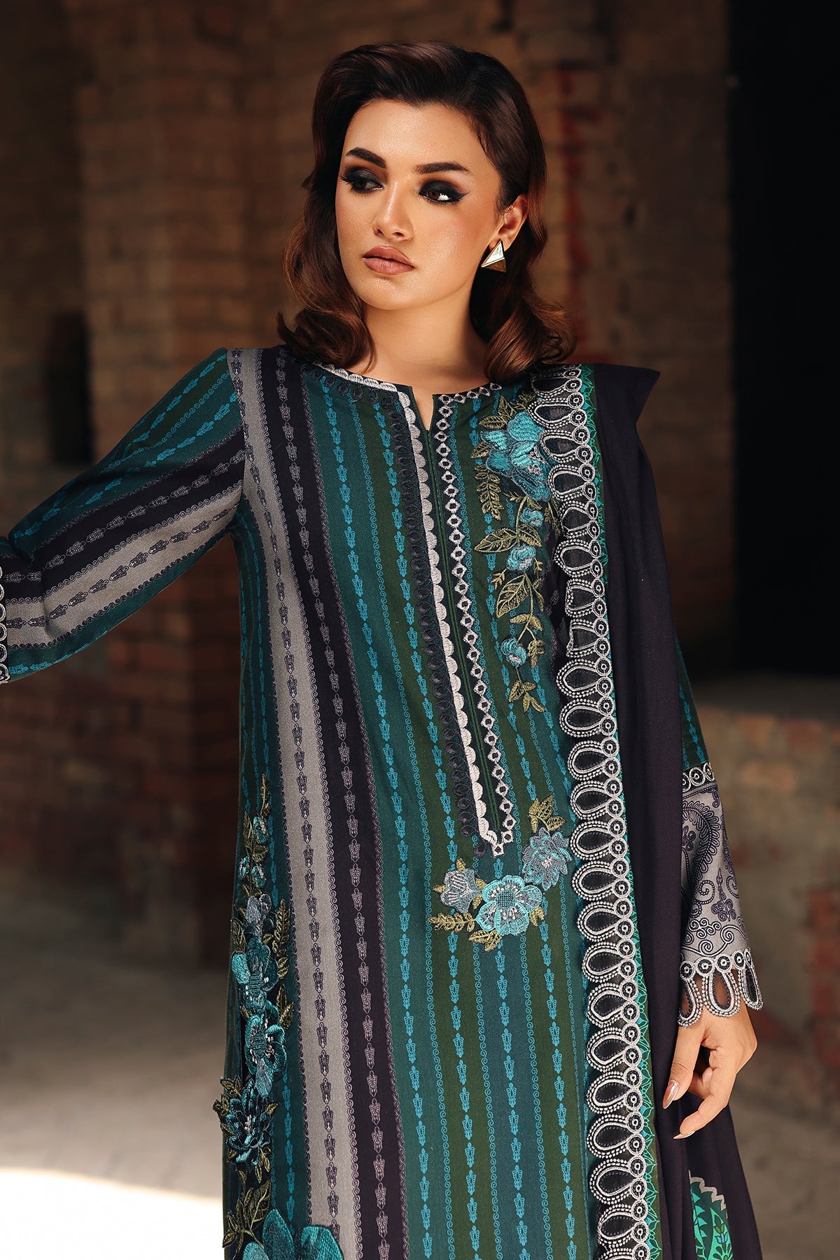CCW6-12 | Combination Unstitched Winter Collection II By Charizma