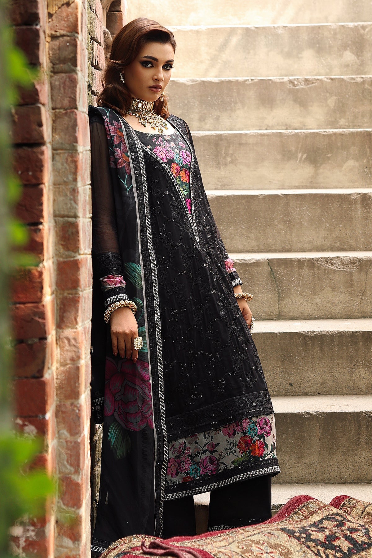 D# - 33 | Vasal Unstitched Chiffon By Charizma