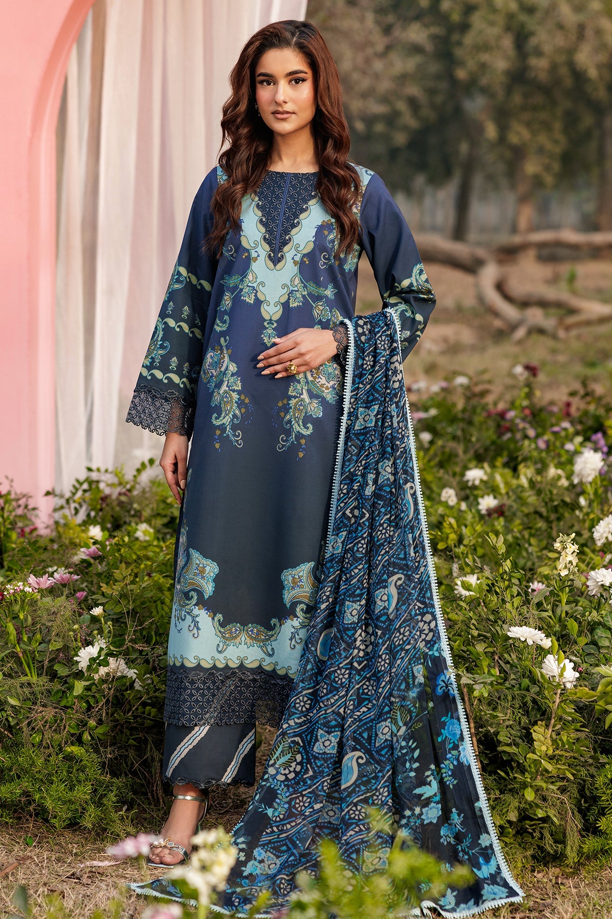 CRB6-03 - Rang E Bahar Unstitched Lawn By Charizma