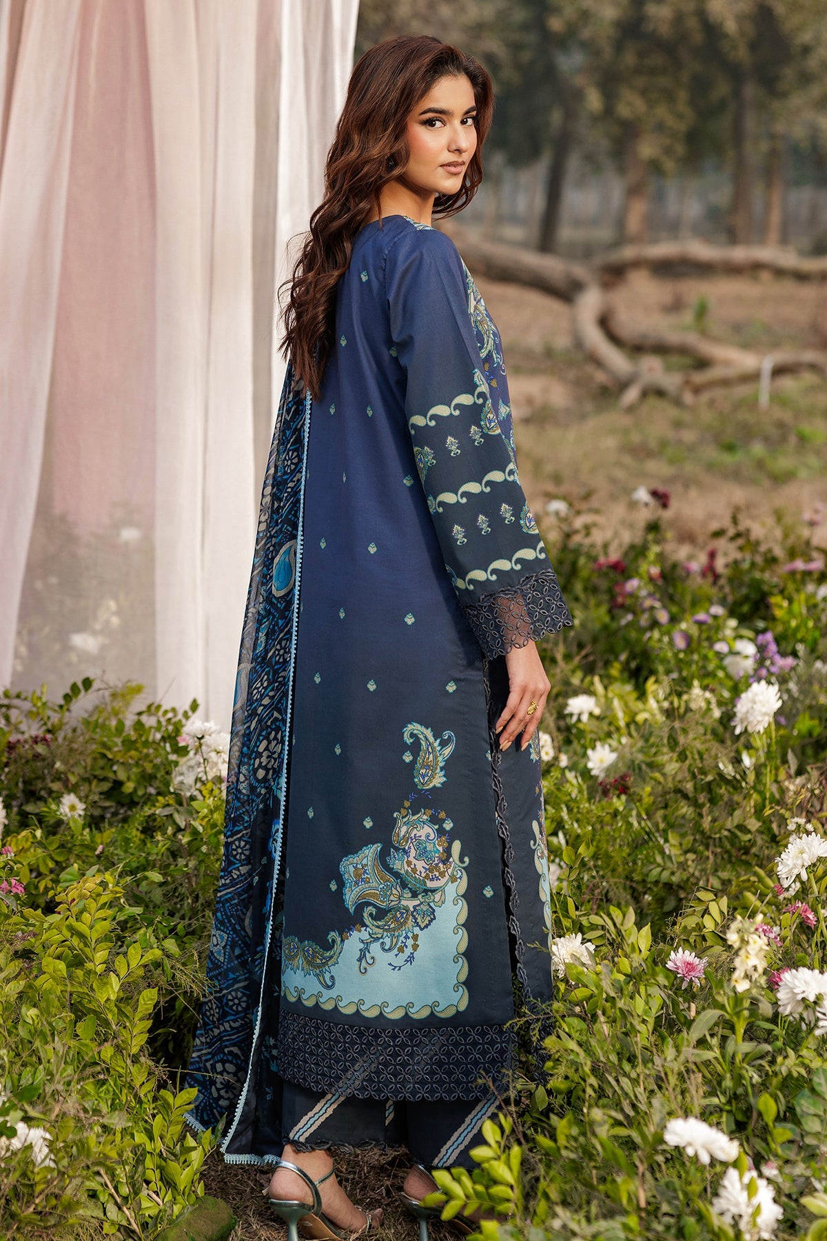 CRB6-03 - Rang E Bahar Unstitched Lawn By Charizma