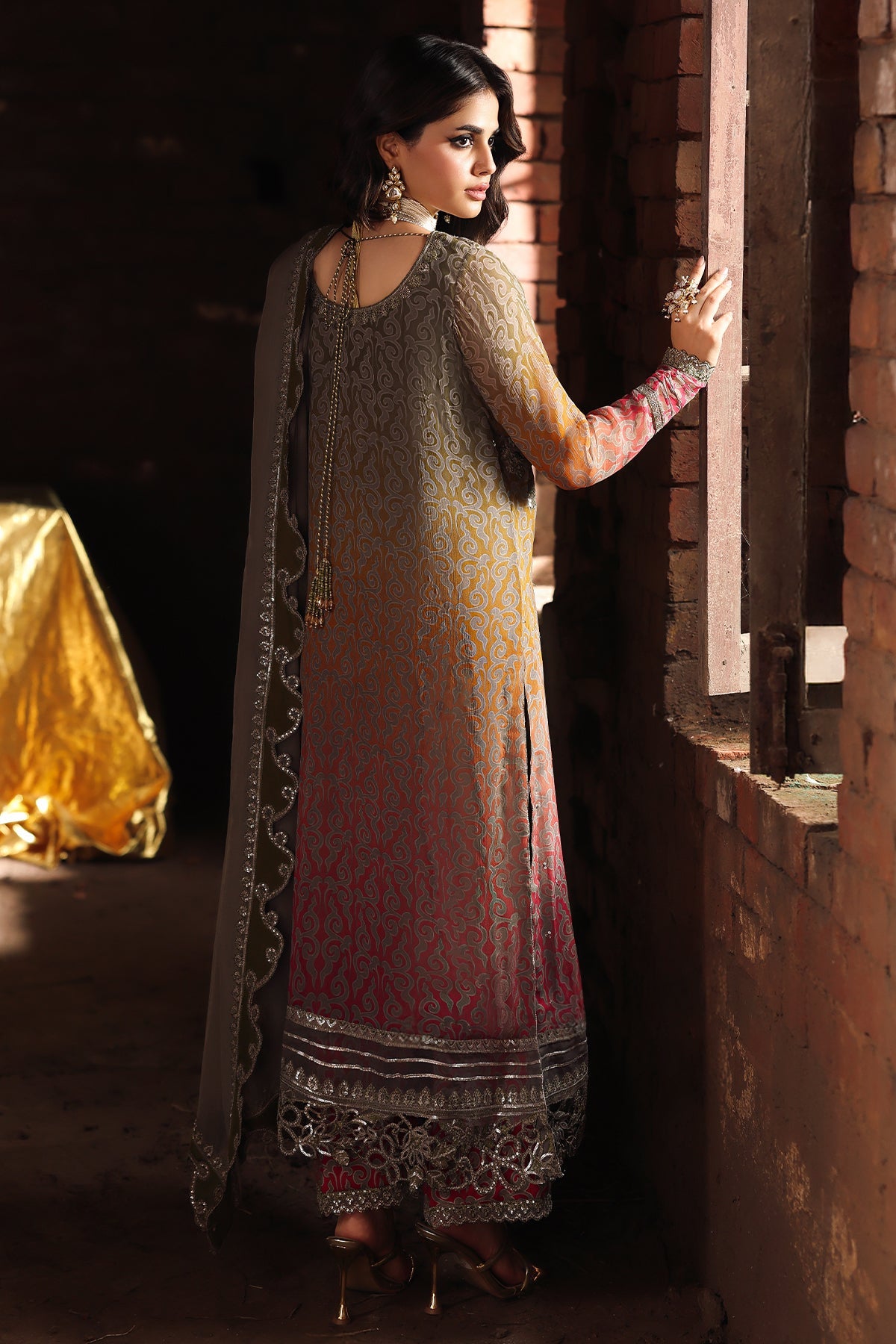 D# - 37 | Vasal Unstitched Chiffon By Charizma