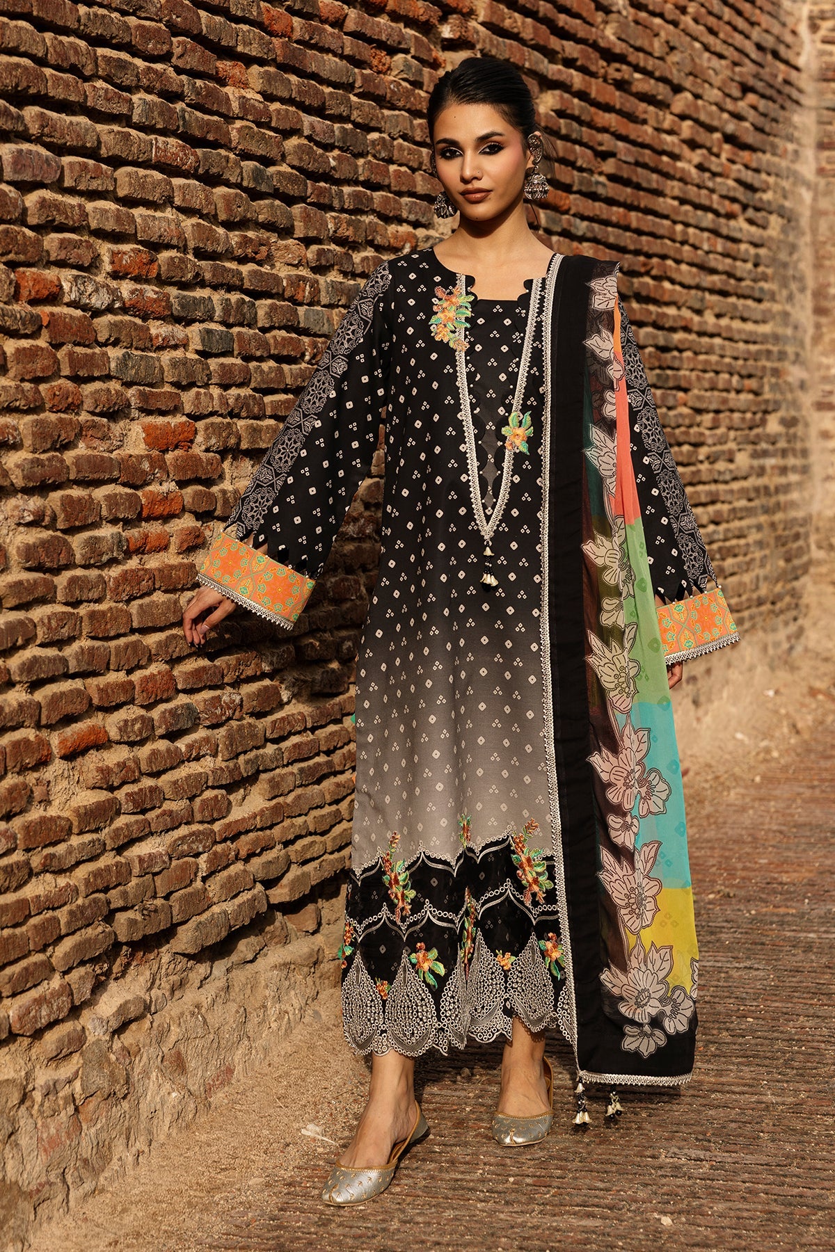 CHN6-02 - Chunri Unstitched Collection By Charizma