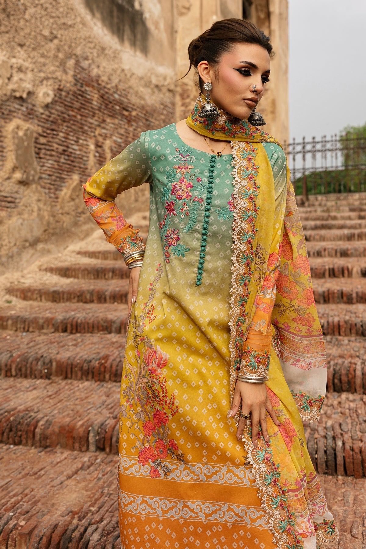CHN6-03 - Chunri Unstitched Collection By Charizma
