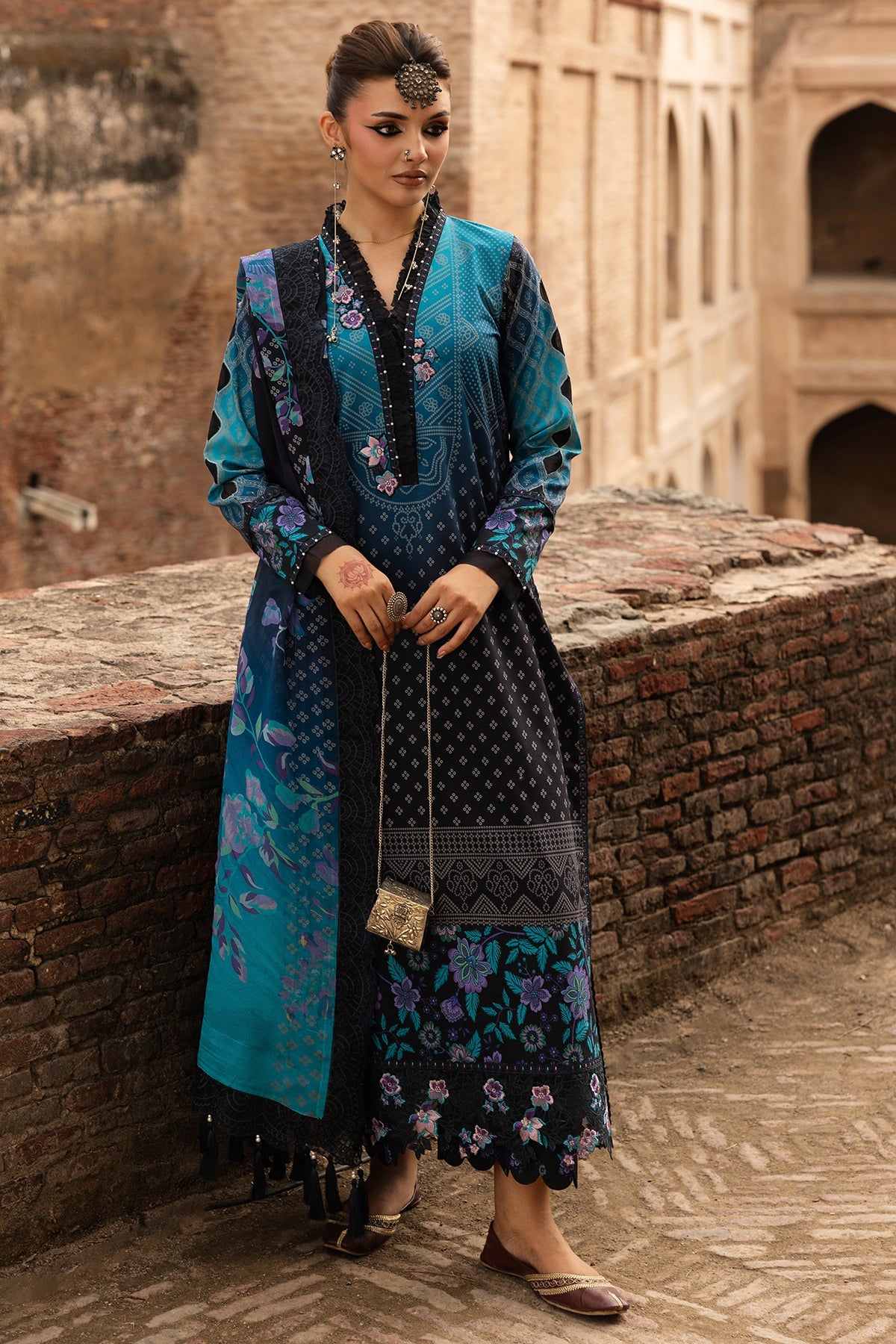 CHN6-04 - Chunri Unstitched Collection By Charizma