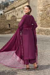 Affogato - Carnation Luxury Shawl Edit '25 By Rangrasiya