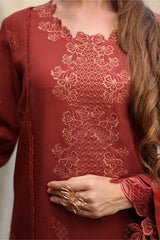 Cardamom - Carnation Luxury Shawl Edit '25 By Rangrasiya