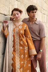 Cappuccino - Carnation Luxury Shawl Edit '25 By Rangrasiya