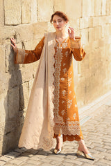 Cappuccino - Carnation Luxury Shawl Edit '25 By Rangrasiya