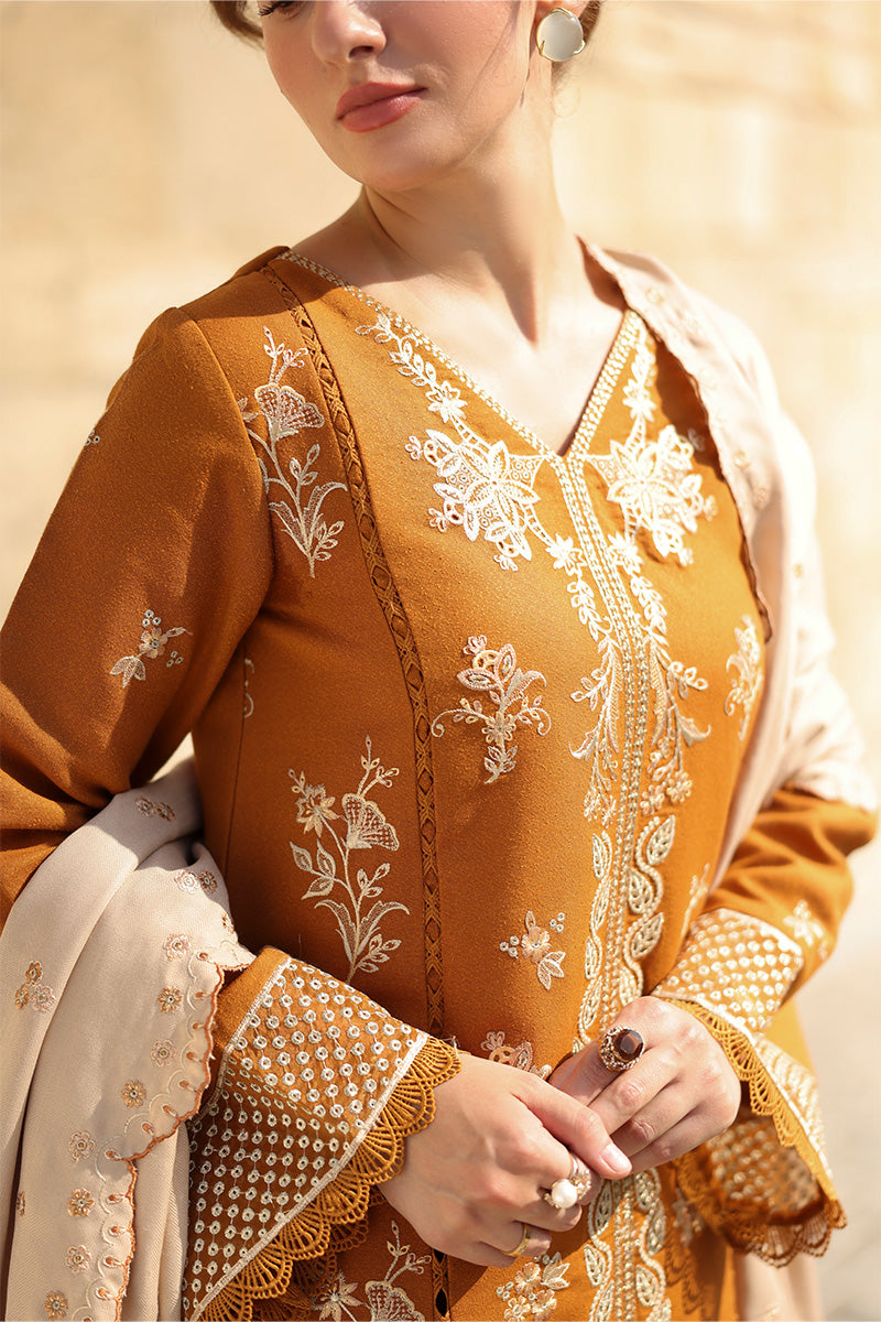Cappuccino - Carnation Luxury Shawl Edit '25 By Rangrasiya