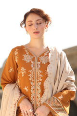 Cappuccino - Carnation Luxury Shawl Edit '25 By Rangrasiya