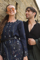 Americano - Carnation Luxury Shawl Edit '25 By Rangrasiya
