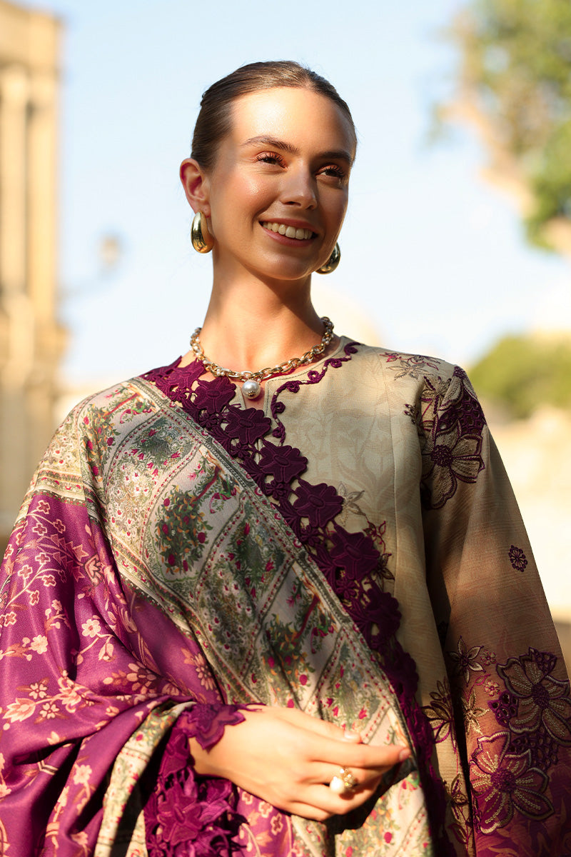 Chai - Carnation Luxury Shawl Edit '25 By Rangrasiya