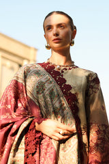 Chai - Carnation Luxury Shawl Edit '25 By Rangrasiya