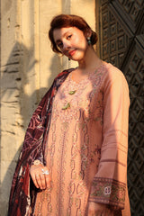 Latte - Carnation Luxury Shawl Edit '25 By Rangrasiya