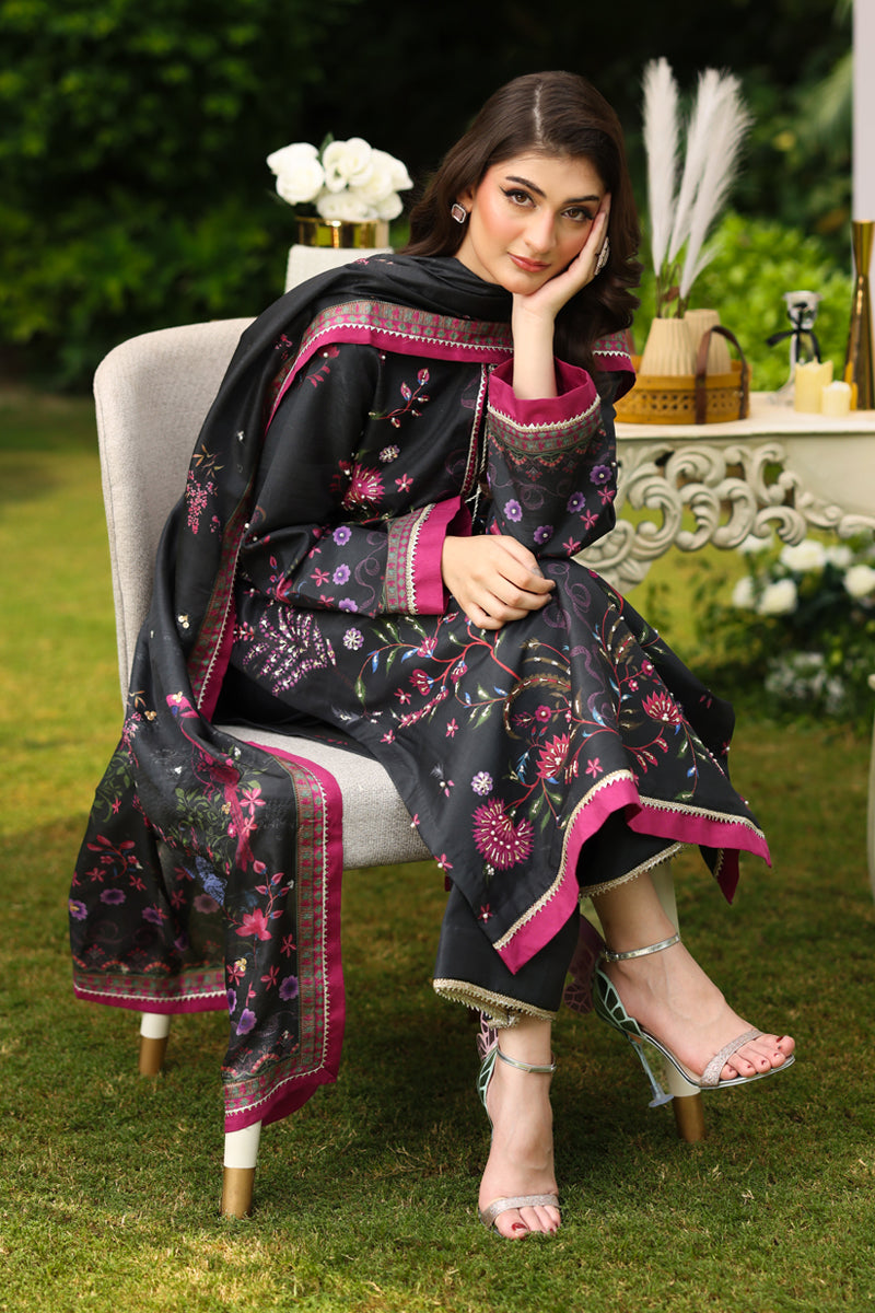 Farwa | Luxe Silk Unstitched 3PC By Rangrasiya