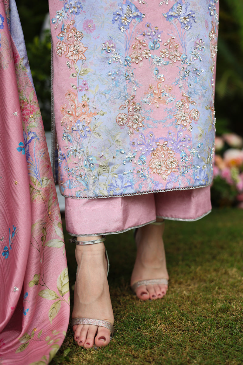Malisa | Luxe Silk Unstitched 3PC By Rangrasiya