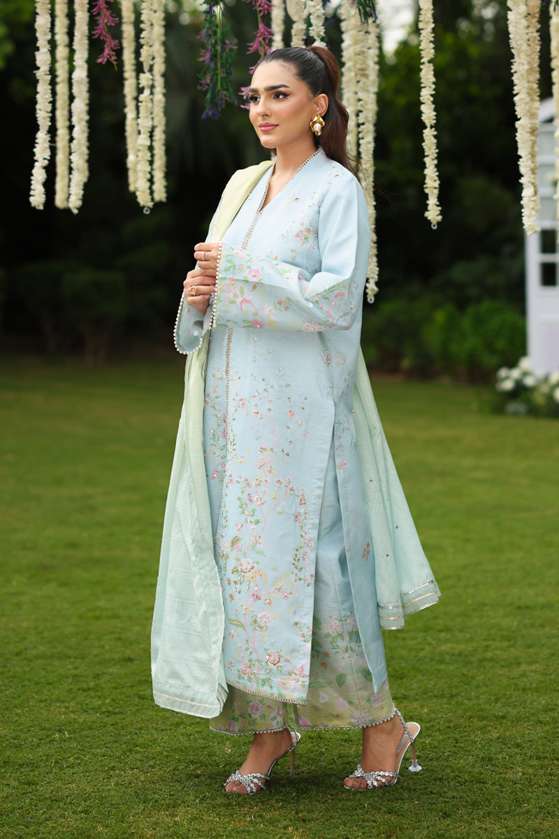 Feryal | Luxe Silk Unstitched 3PC By Rangrasiya