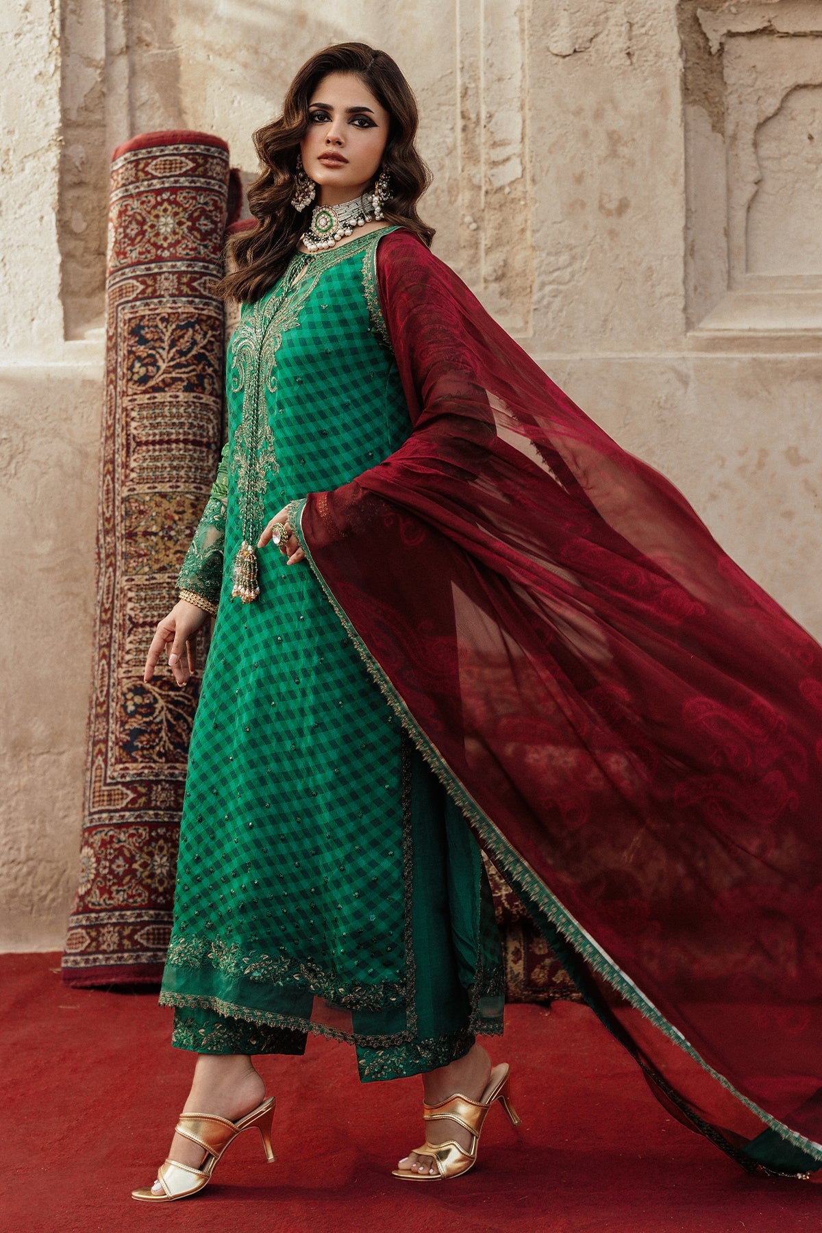 D# - 35 | Vasal Unstitched Chiffon By Charizma