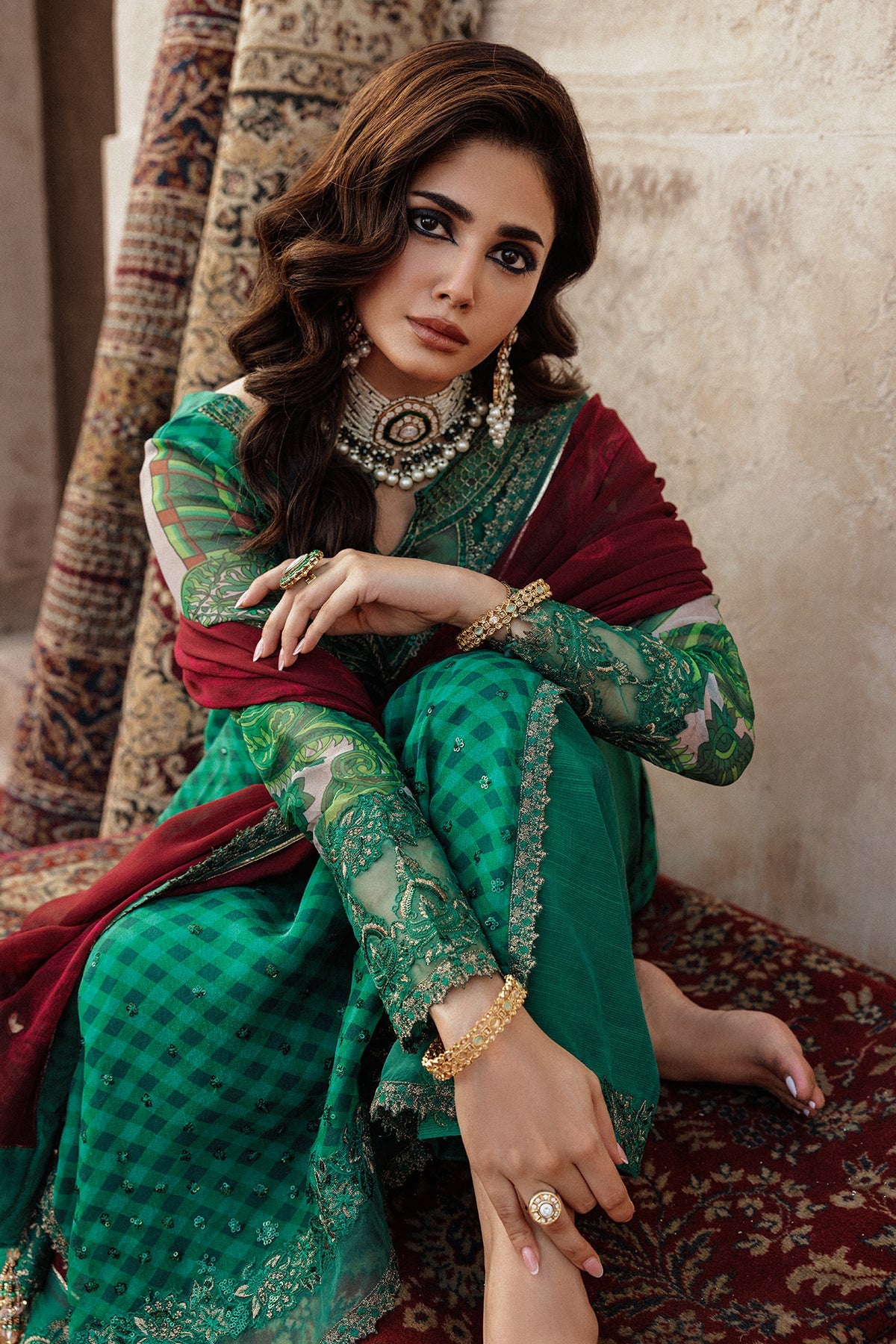 D# - 35 | Vasal Unstitched Chiffon By Charizma