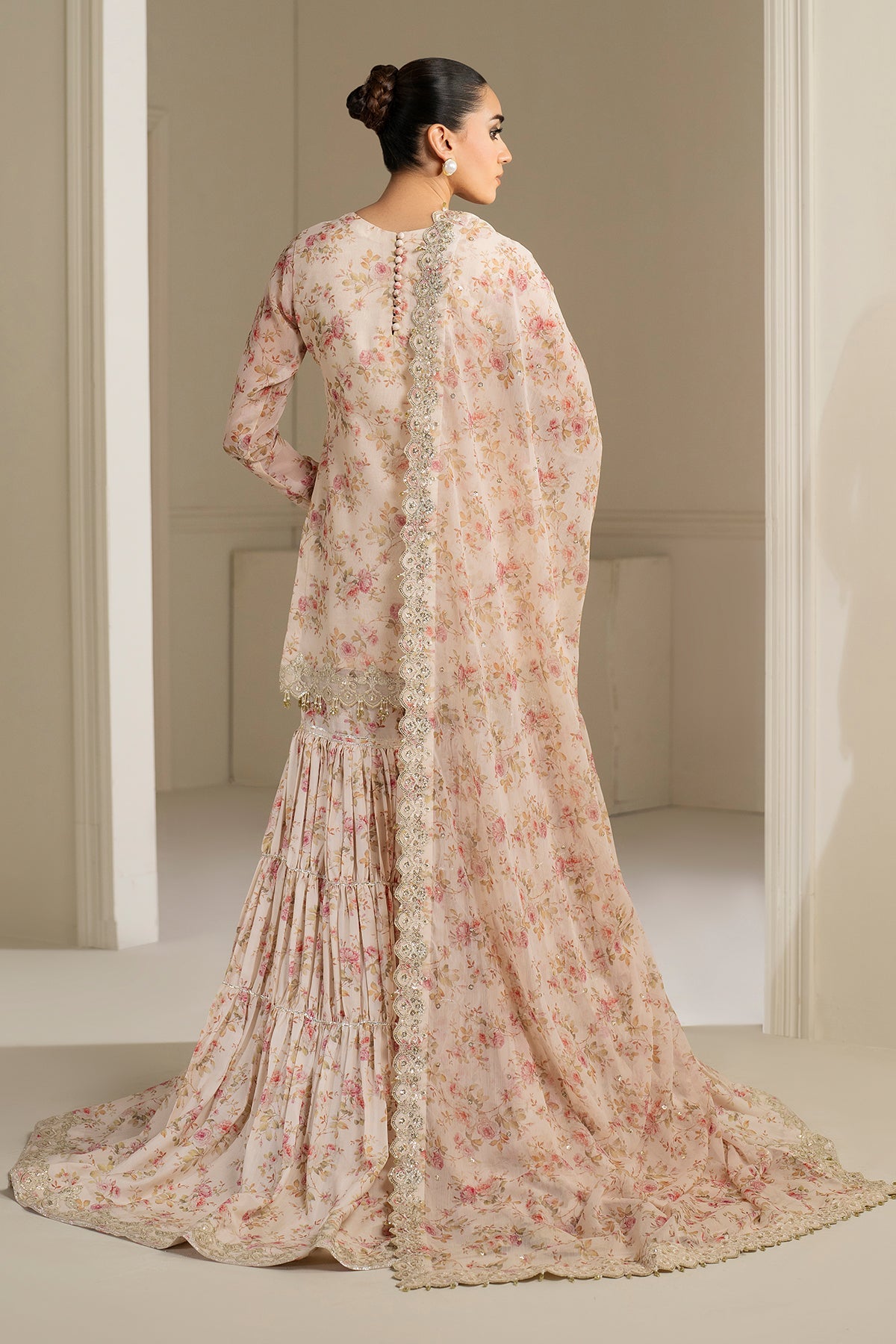 UF-4164 | Embroidered Chiffon By Baroque