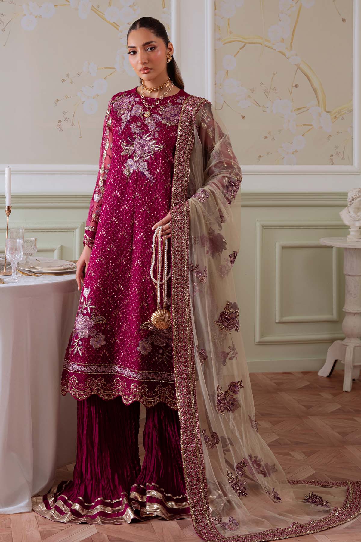 NEL - 78 | Elanora Unstitched Collection By Nureh