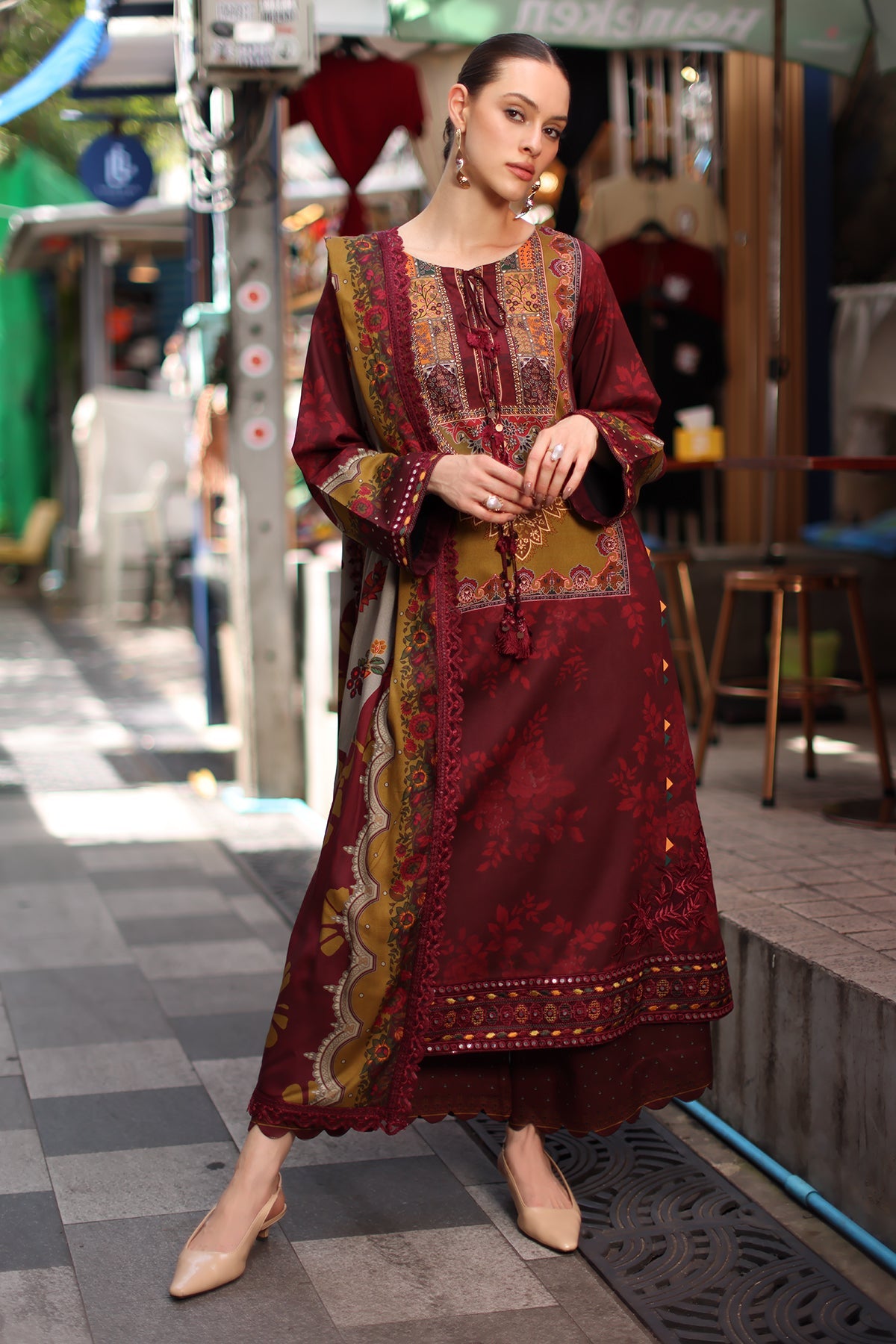 ANW7-03 | Aniq V1 Embroidered Unstitched '26 By Charizma