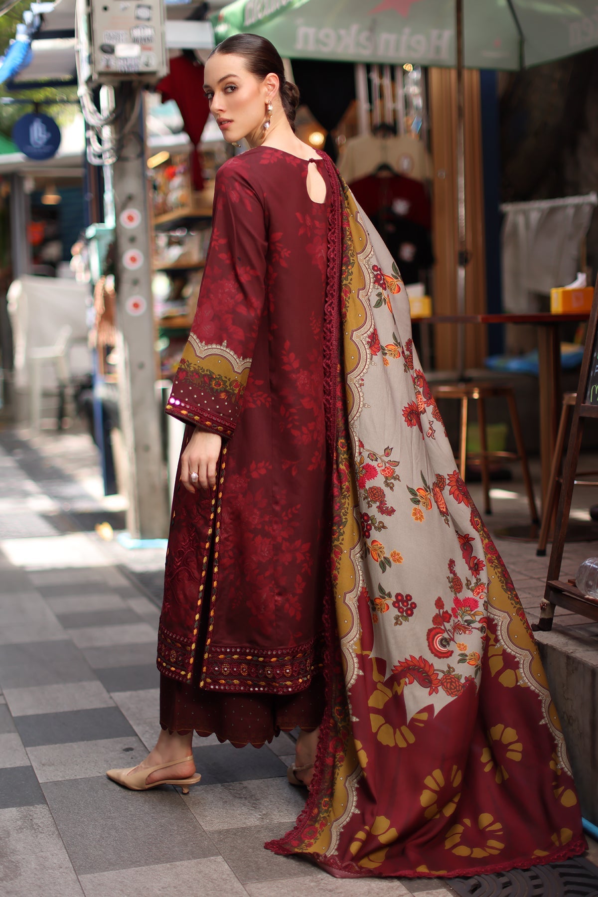 ANW7-03 | Aniq V1 Embroidered Unstitched '26 By Charizma