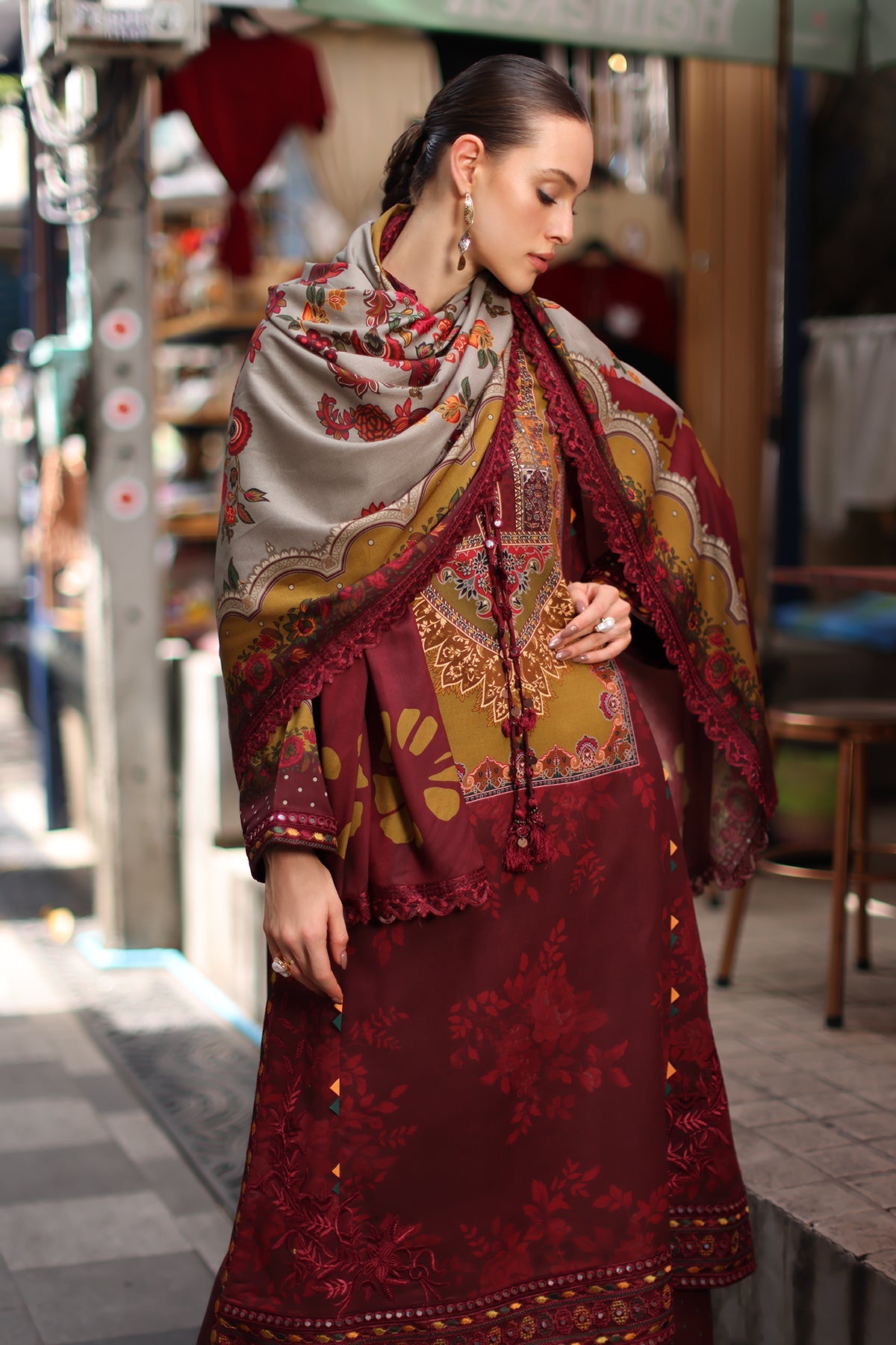 ANW7-03 | Aniq V1 Embroidered Unstitched '26 By Charizma