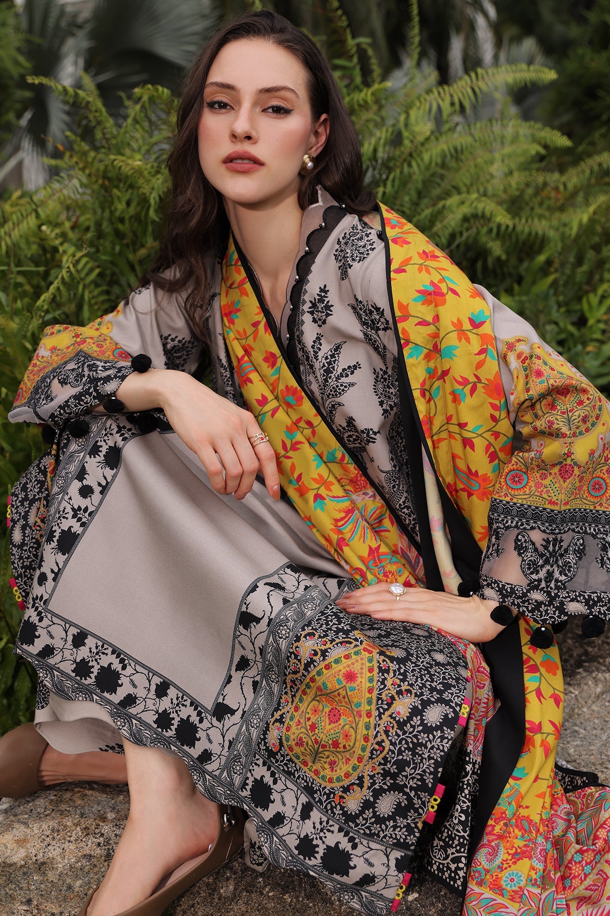 CPW6-13 | C Print Unstitched Linen Collection VII By Charizma