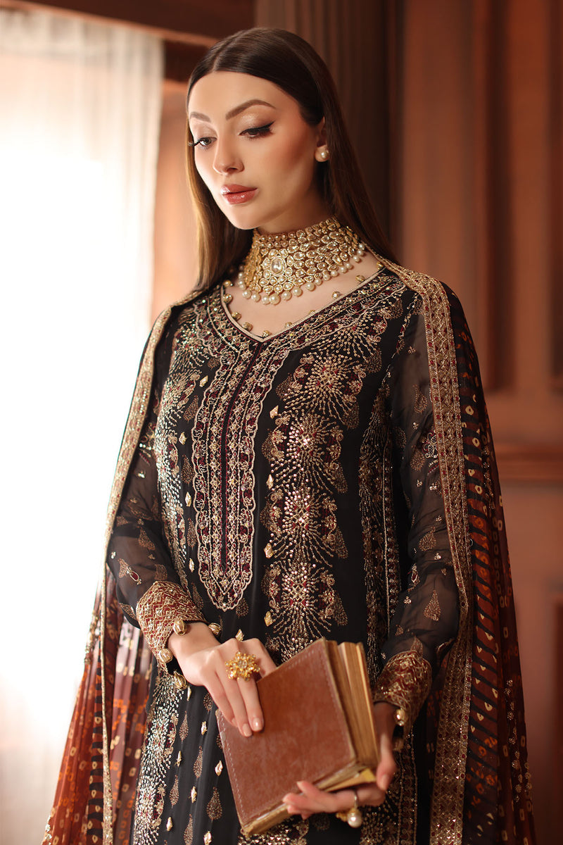 NL-93 | Alfaaz Hand Embroidered Collection By Nureh