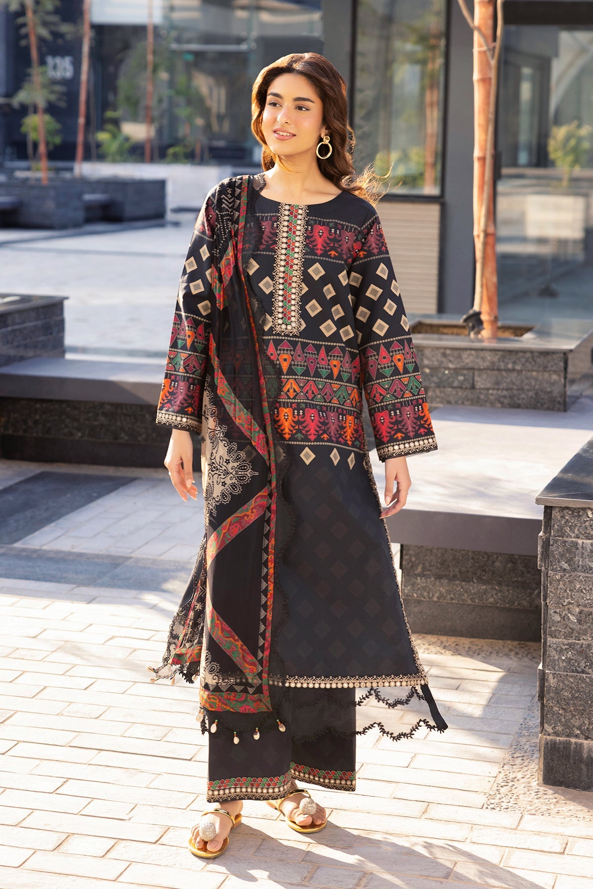 IN6-03 | Infinity Unstitched Embroidered By Charizma