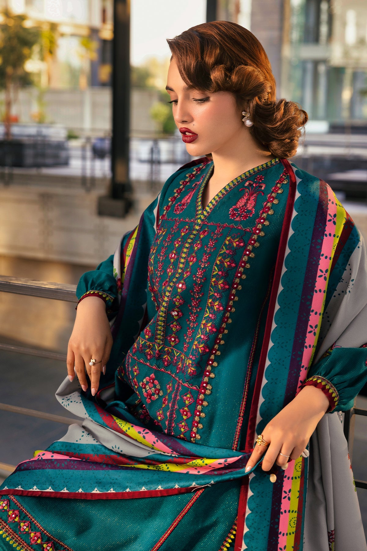PSW5-26 - Poshima Unstitched Collection Vol - 4 By Charizma