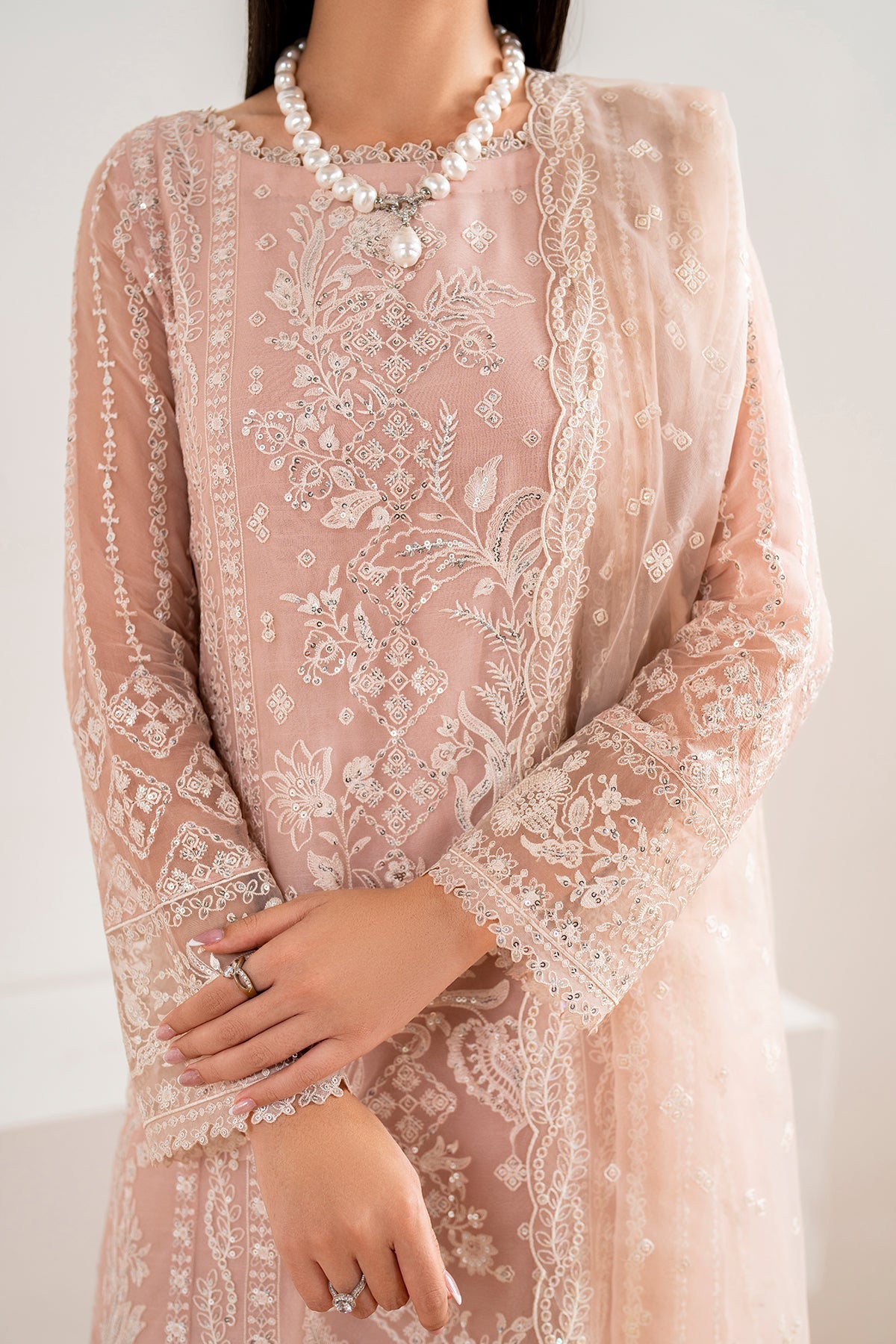 UF-681 - Embroidered Chiffon By Baroque