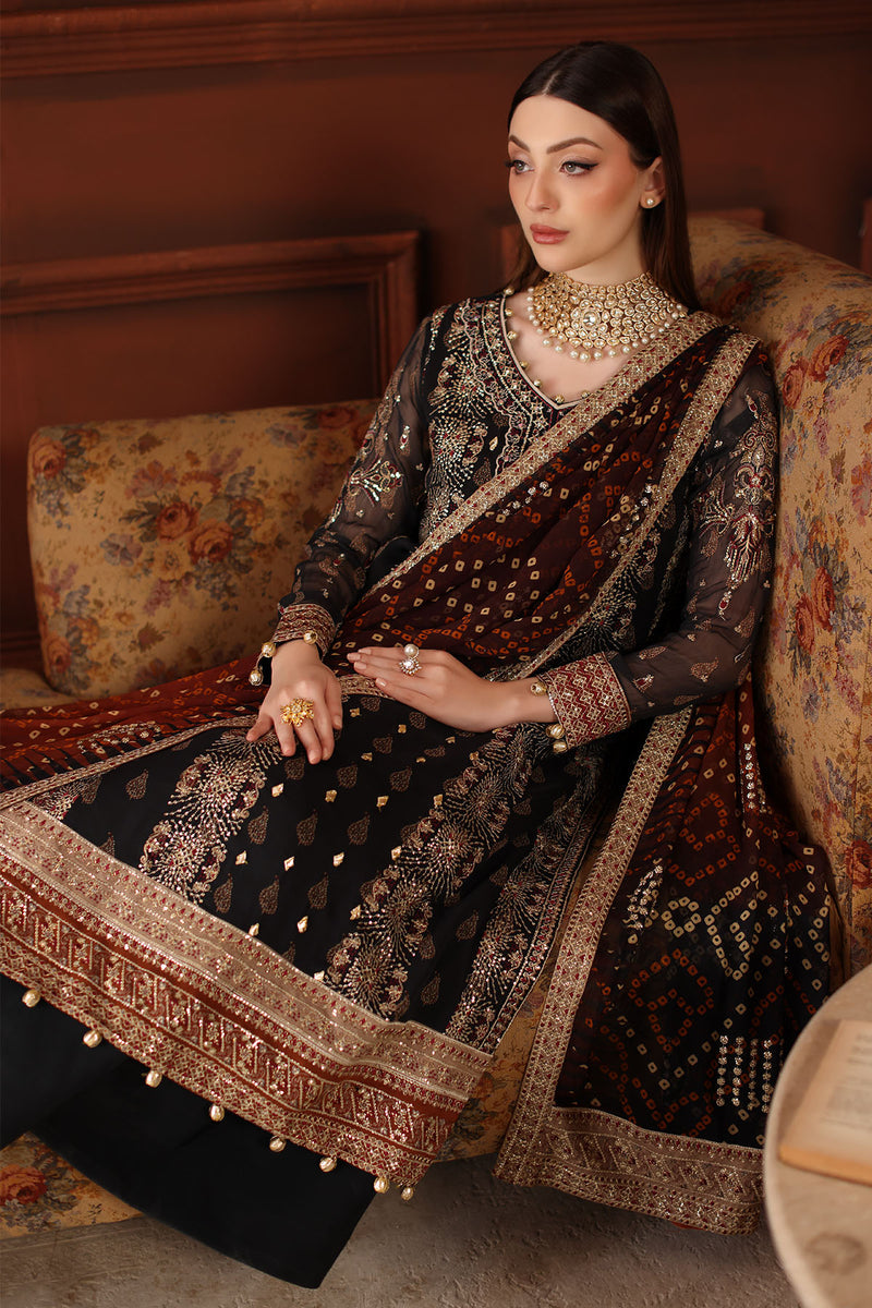 NL-93 | Alfaaz Hand Embroidered Collection By Nureh