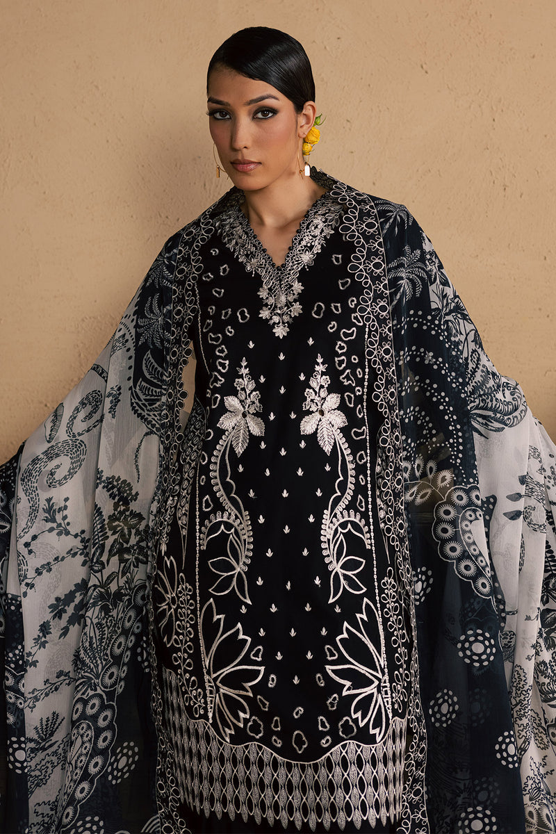 NE-264 | Koyal Unstitched 3PC By Nureh