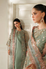 EMBROIDERED NET CH14-06 UNSTITCHED BY BAROQUE