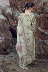 NSG-205 | Gardenia Unstitched Embroidered By Nureh