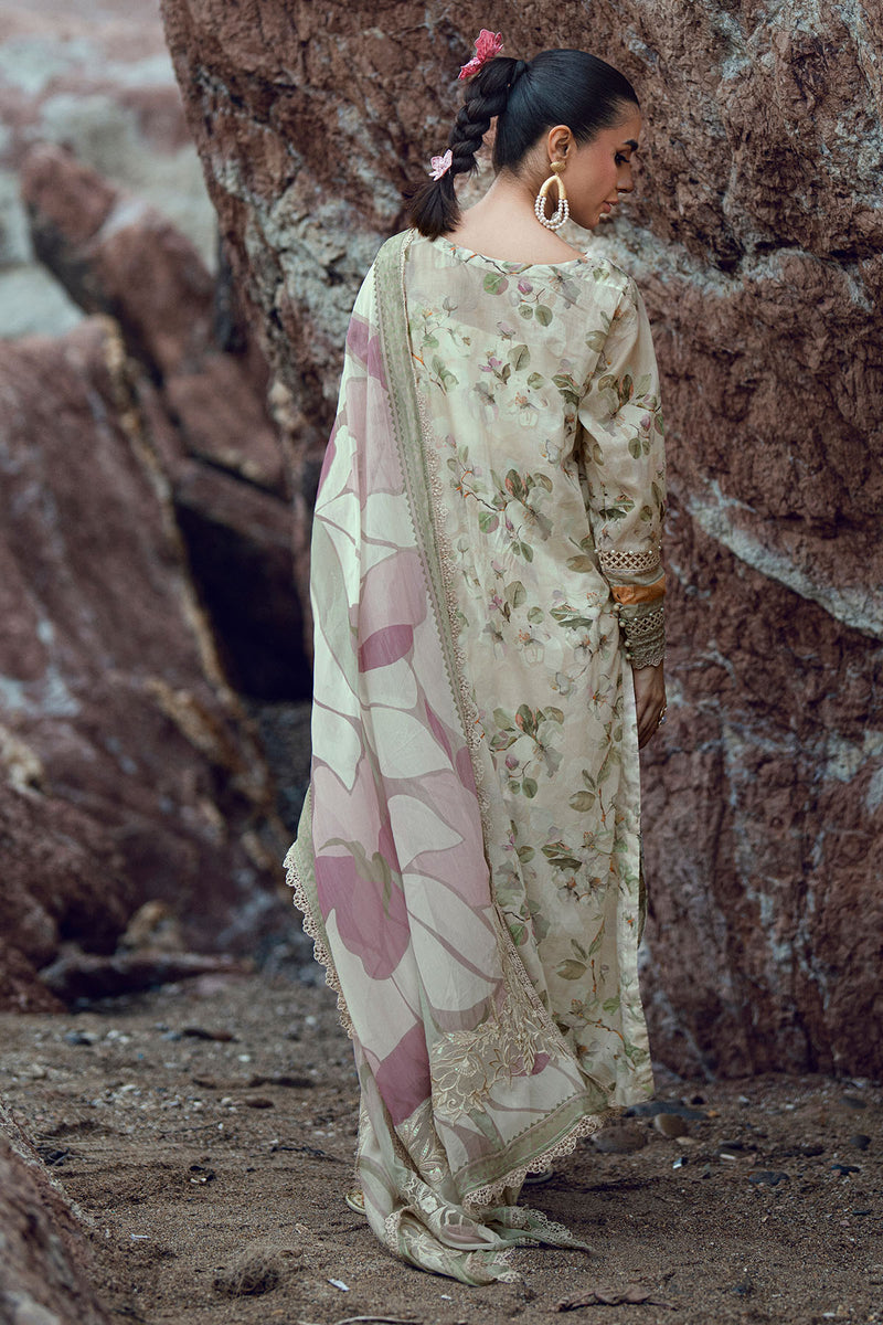 NSG-205 | Gardenia Unstitched Embroidered By Nureh