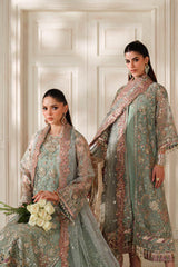 EMBROIDERED NET CH14-06 UNSTITCHED BY BAROQUE