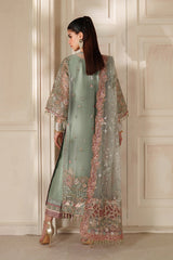 EMBROIDERED NET CH14-06 UNSTITCHED BY BAROQUE