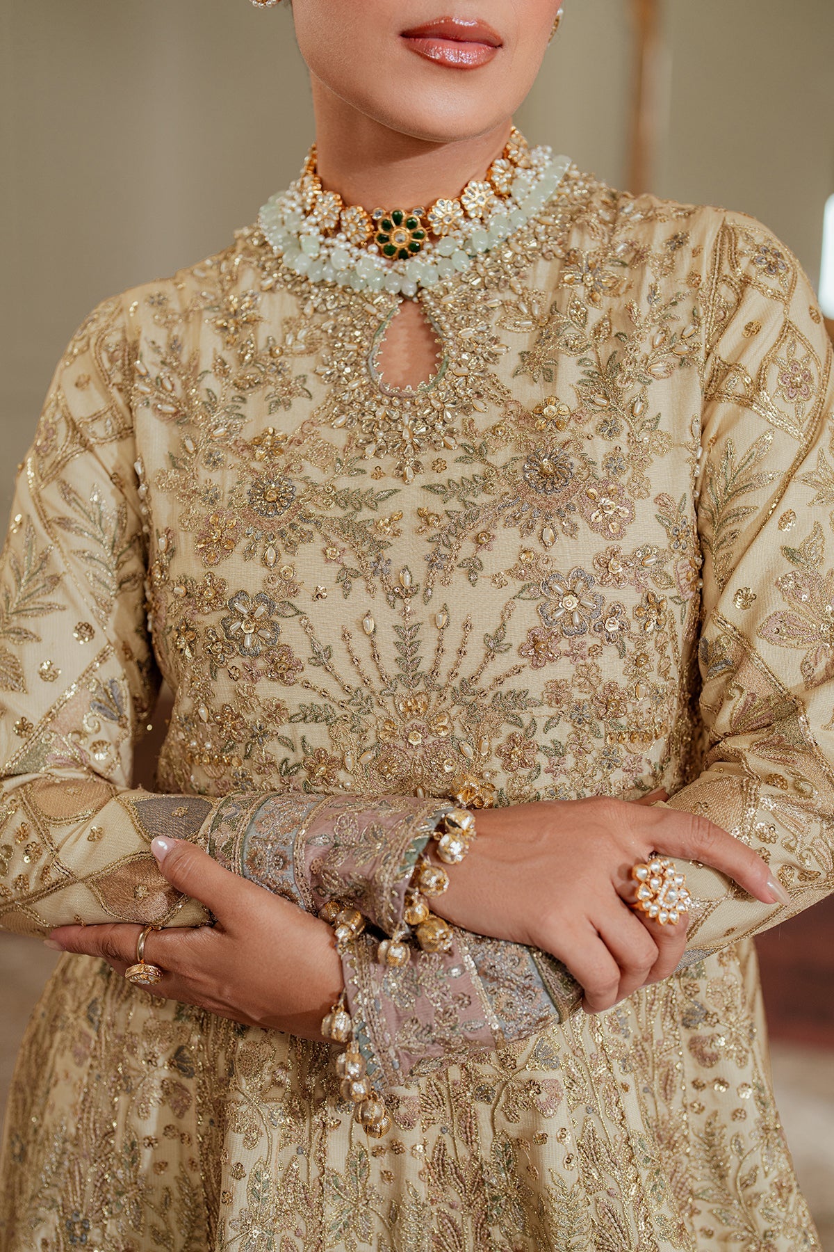 EMBROIDERED NET CH13-06 STITCHED BY BAROQUE