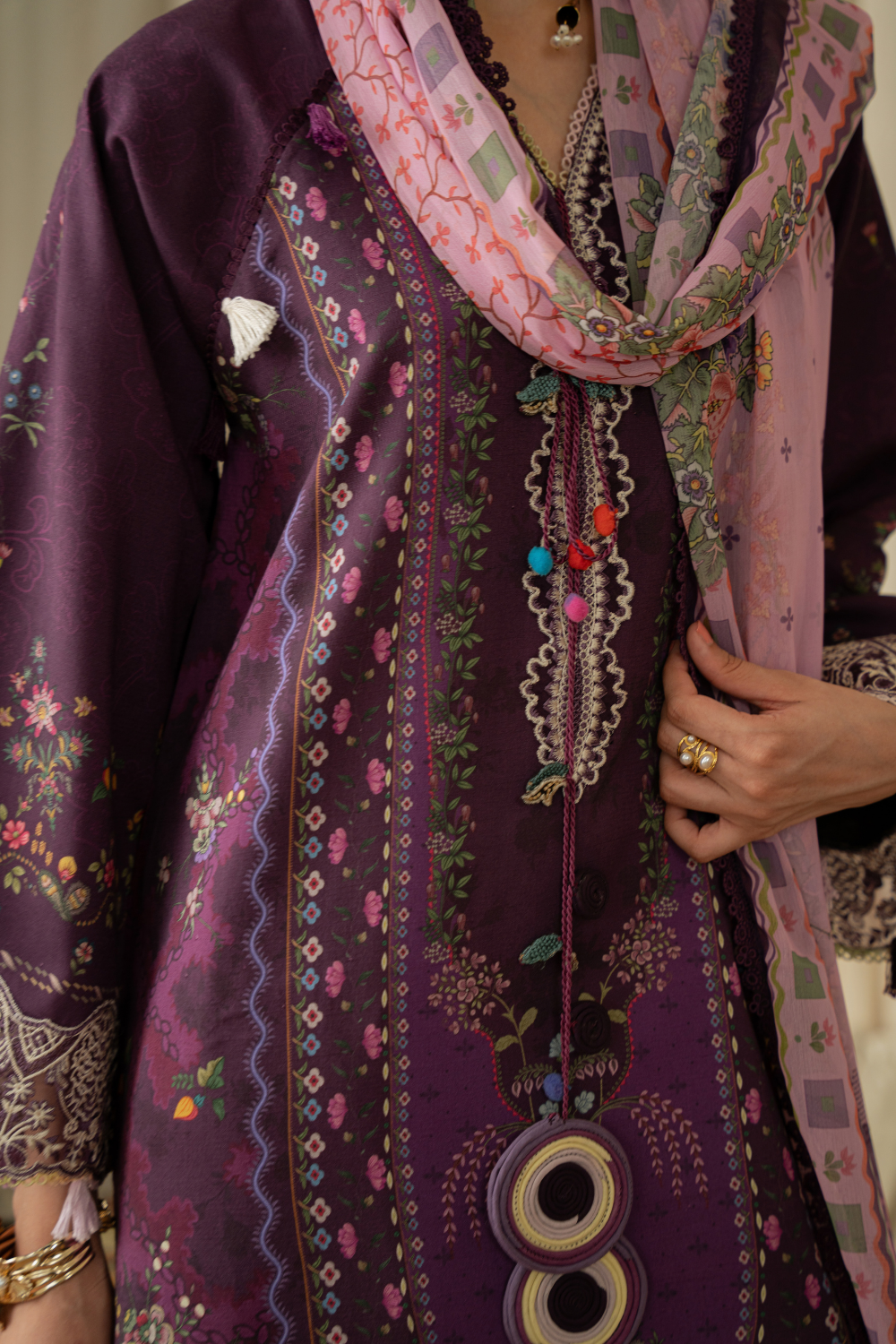 AMELINE (AK-05) | Print Luxe Linen '26 By Abyaan