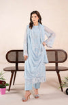 AN-05 - Anaya Noor Unstitched Chiffon 3 Piece Suit by Zebtan