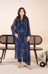 AN-04 - Anaya Noor Unstitched Chiffon 3 Piece Suit by Zebtan
