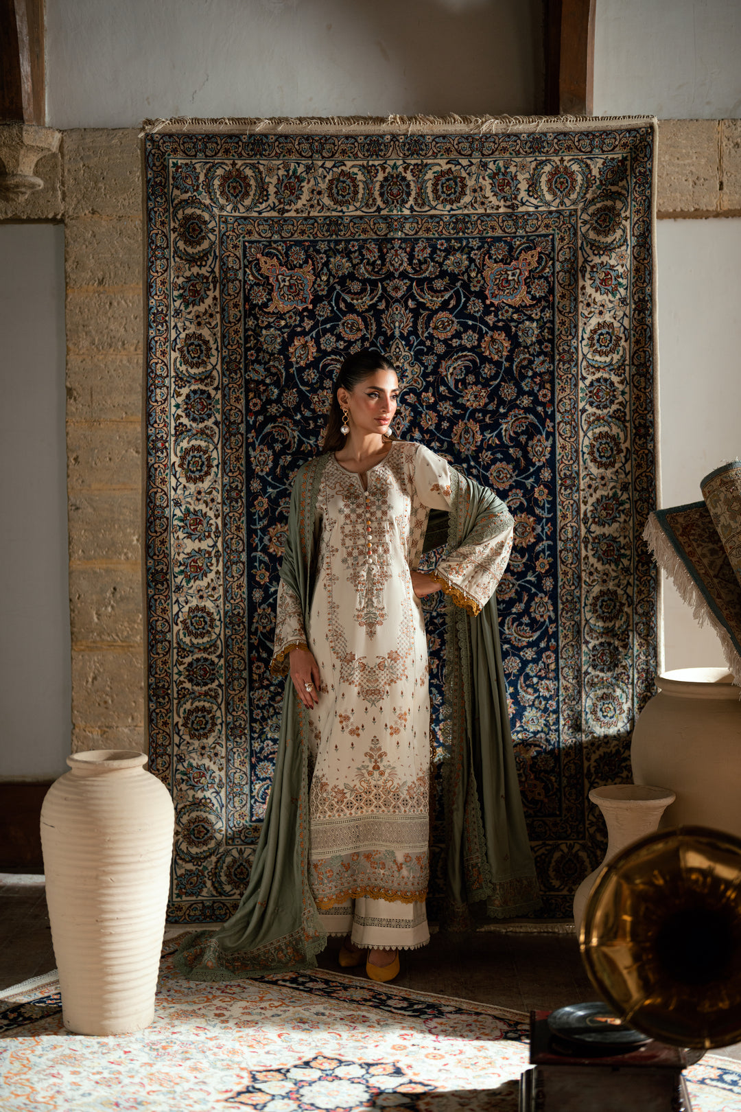 1A - Shades Of Winter Embroidered Collection By Florent